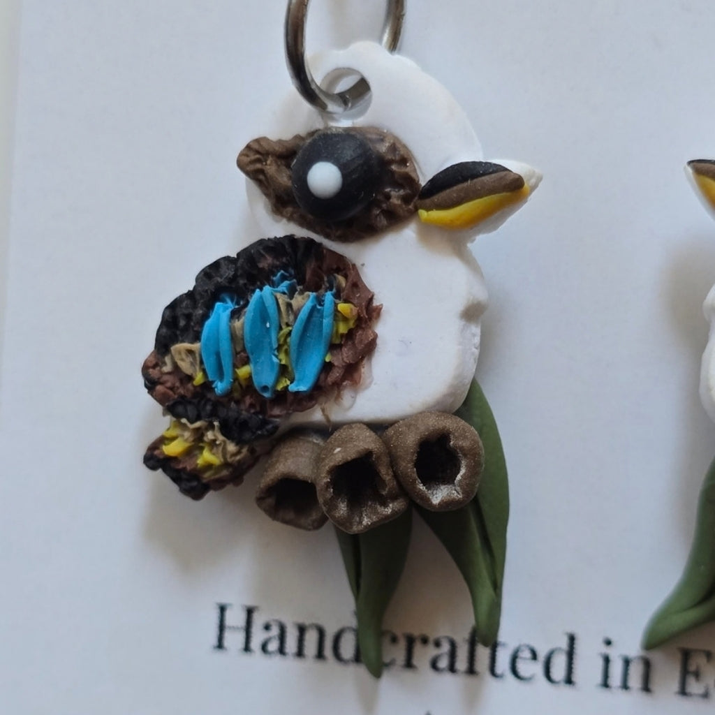 Australian Kookaburra Earrings/ Handmade Lightweight Native Australian Jewellery