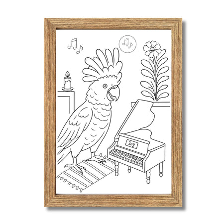 Framed A3 Bird Wall Art Print