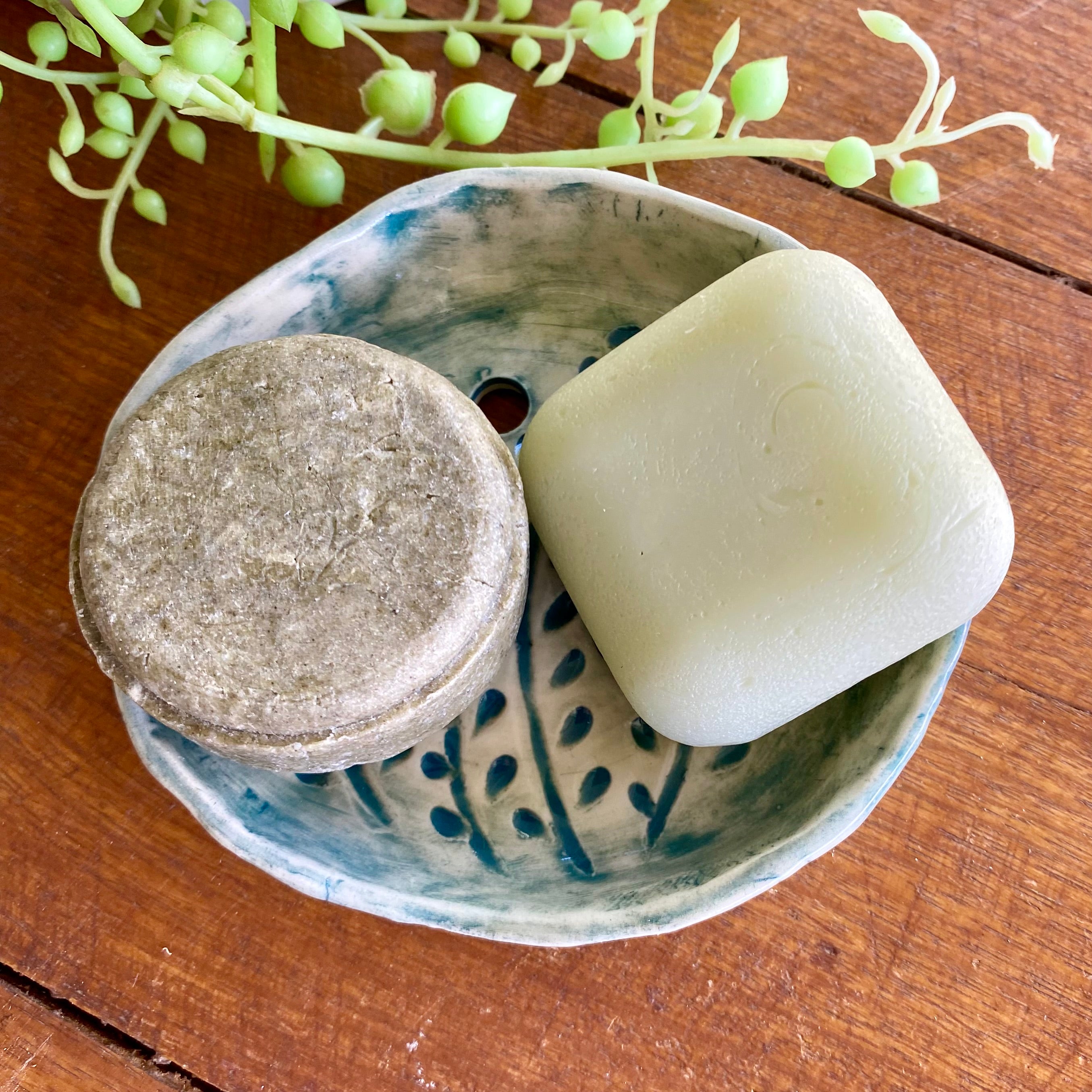 Organic Handcrafted Shampoo/ConditionerBar Holder/HandmadePottery