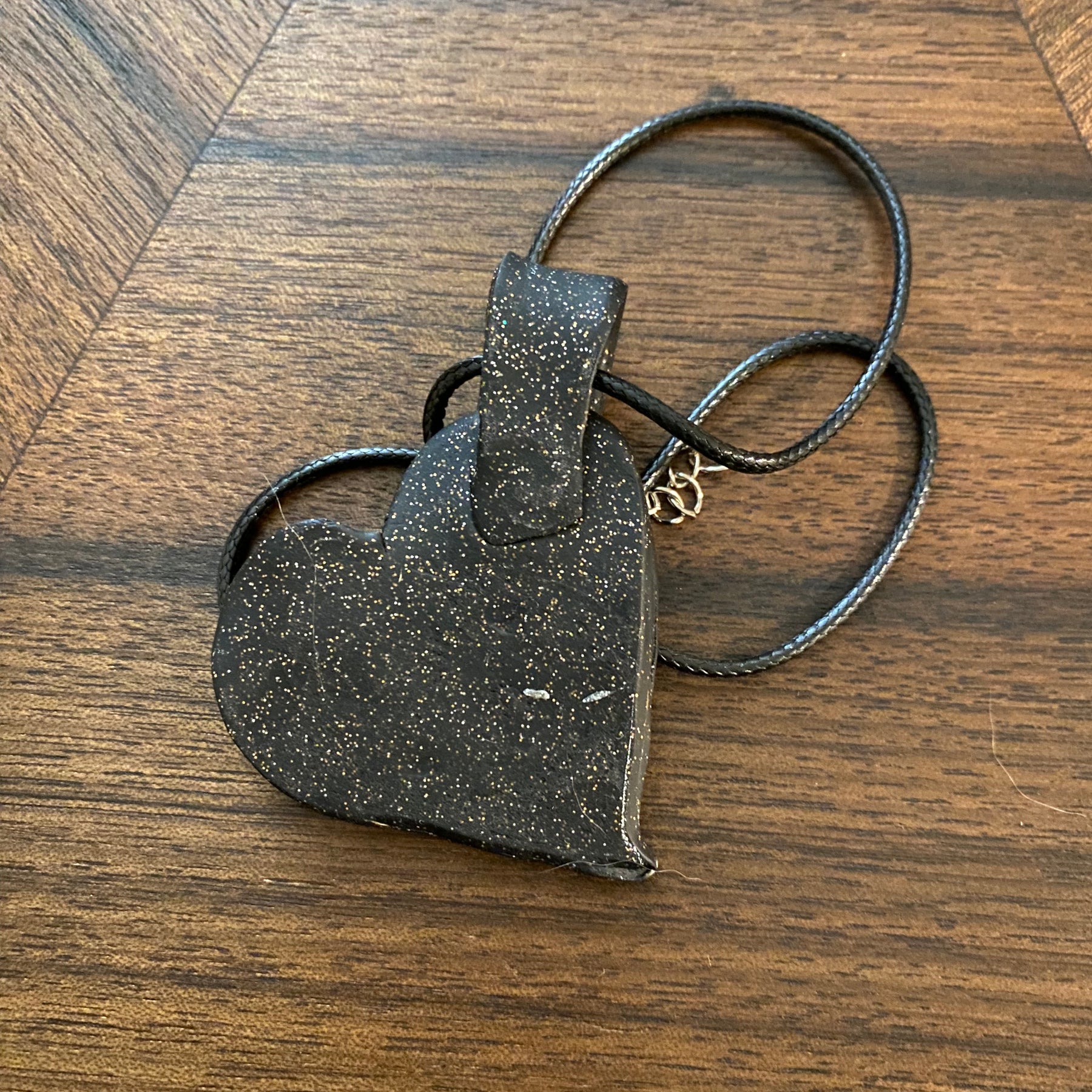 Galaxy Heart Polymer Clay Pendant- Handmade One of A Kind Pendant