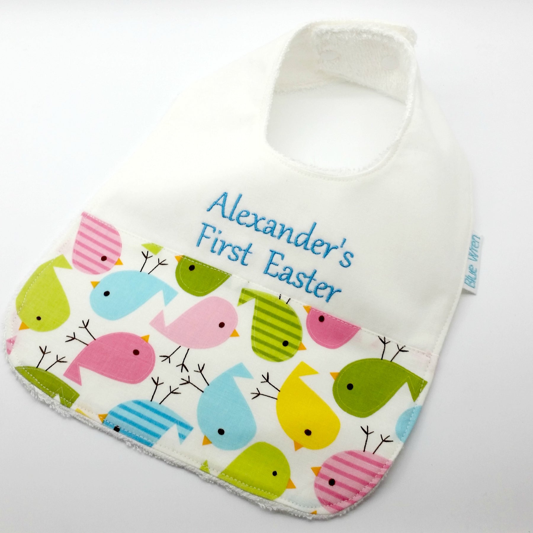 Easter Baby Bib Little Chicks Personalised Gift for Baby
