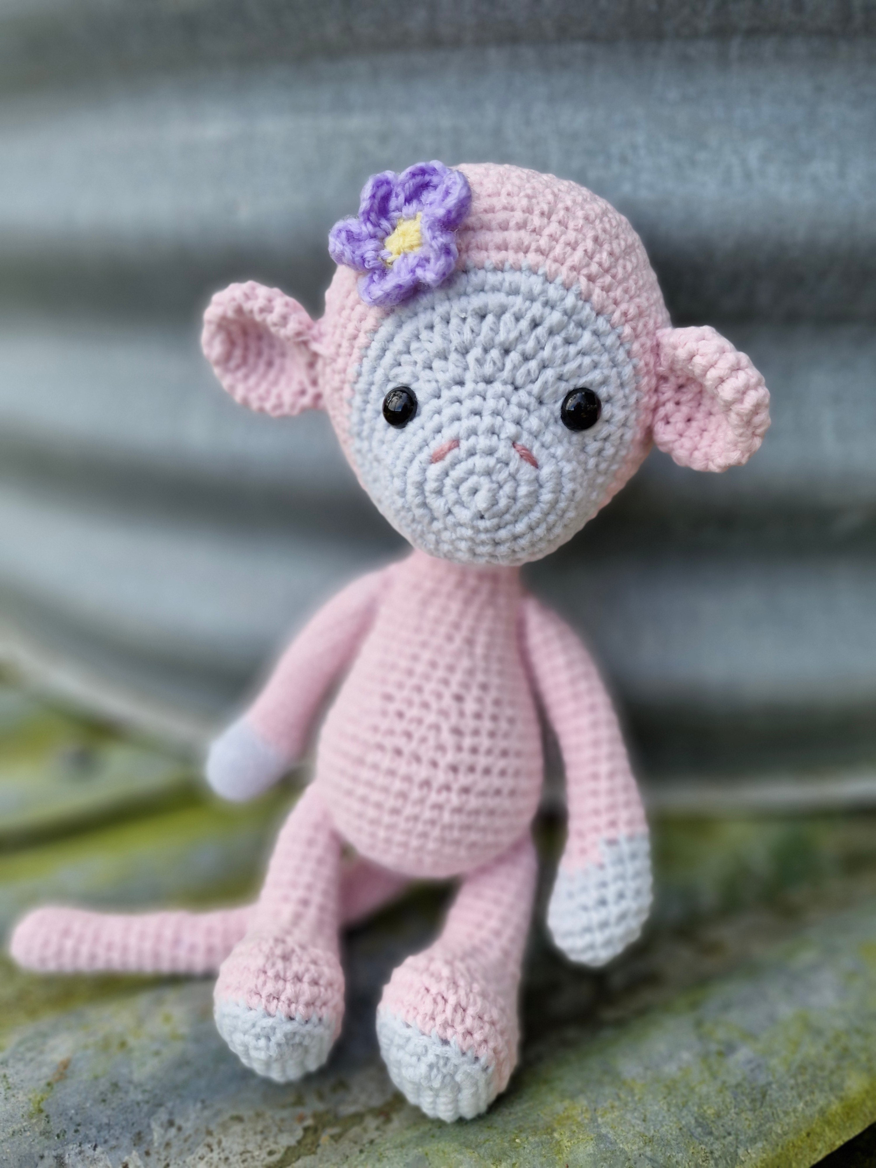 Super Sweet Lucy The Crochet Amigurumi Monkey Handmade