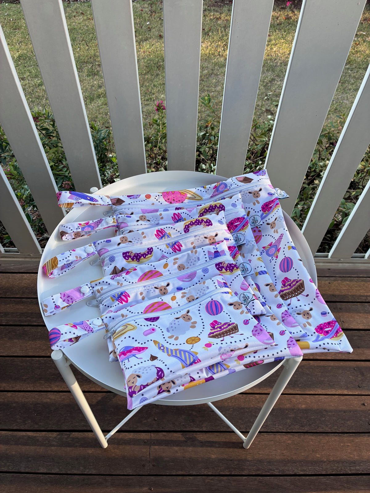 READY MADE Water-resistant wet bags - Very Sweet Dreams Counting Sheep (Ester Muxune)