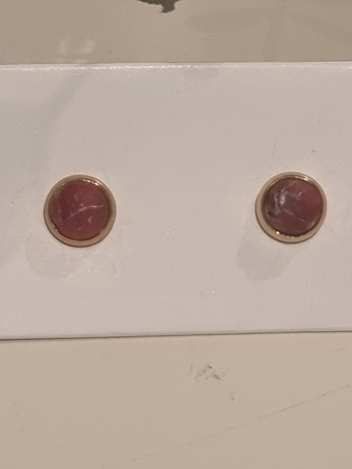Red Agate Studs