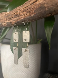 Double Silver Dangles