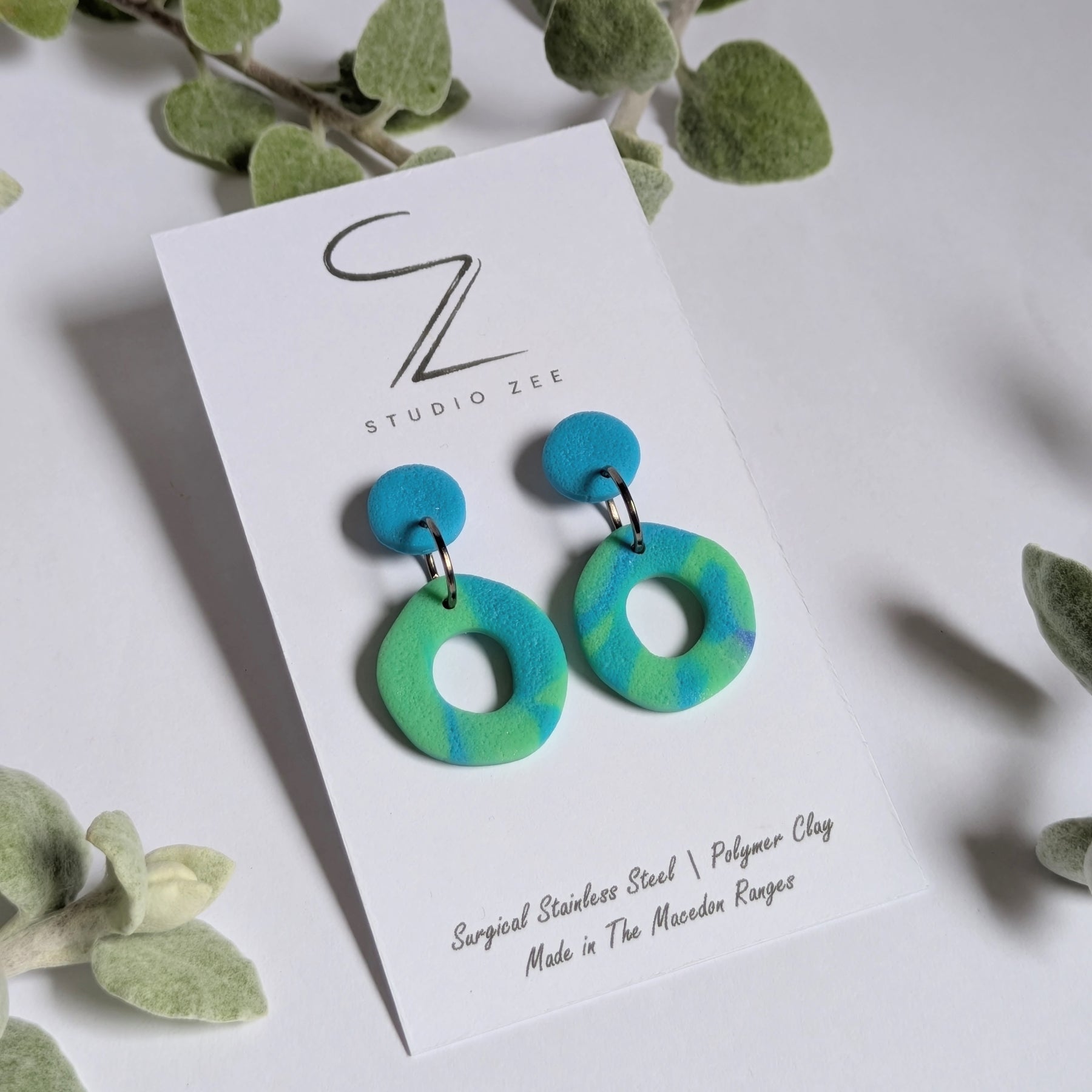 Donut Drop Earrings