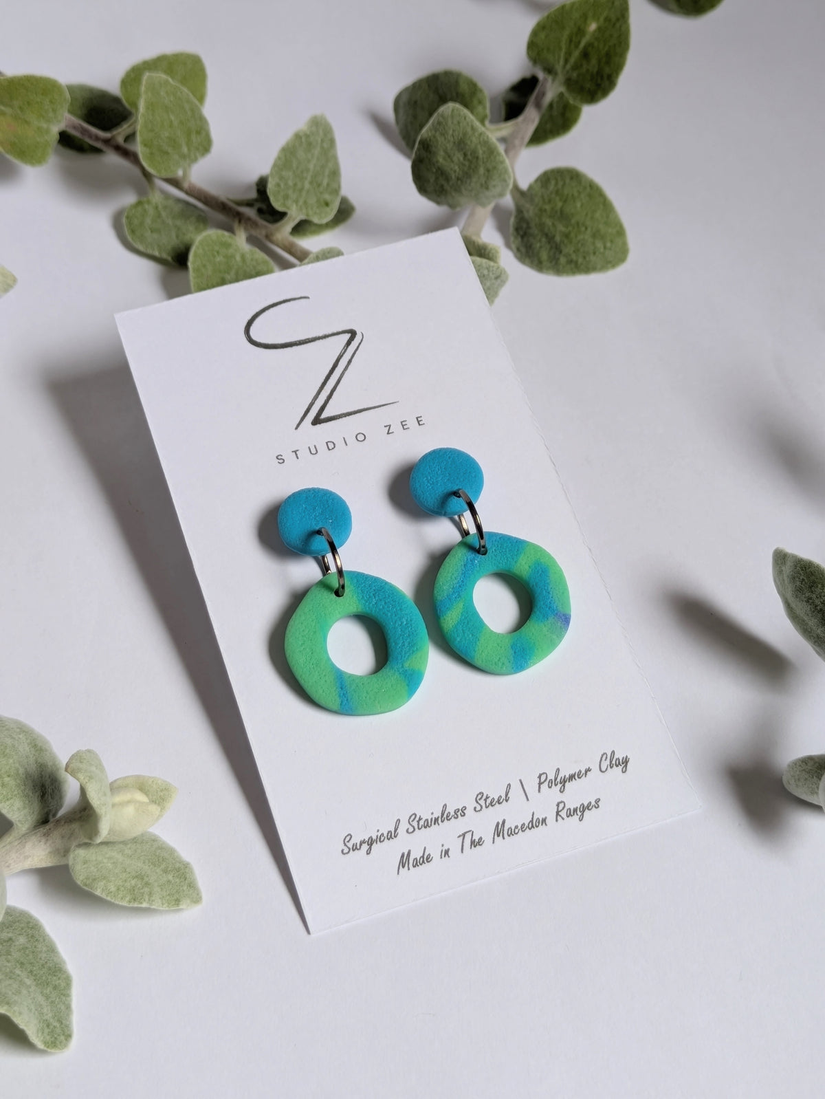 Donut Drop Earrings