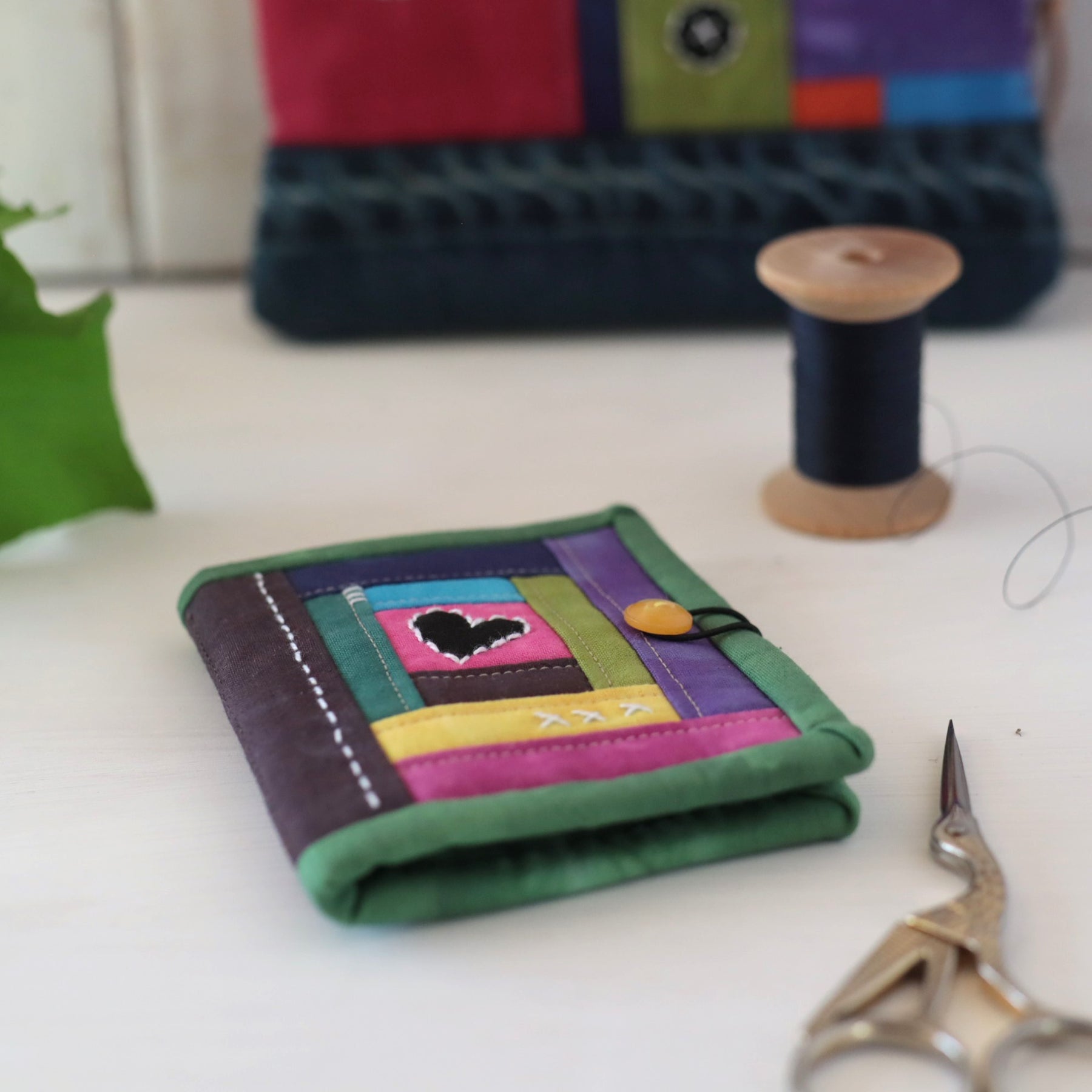 Hand Dyed Patchwork Needle Books
