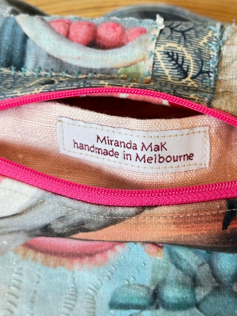 Crossbody Bag - Unique - Embroidered - Textile Art - Collage