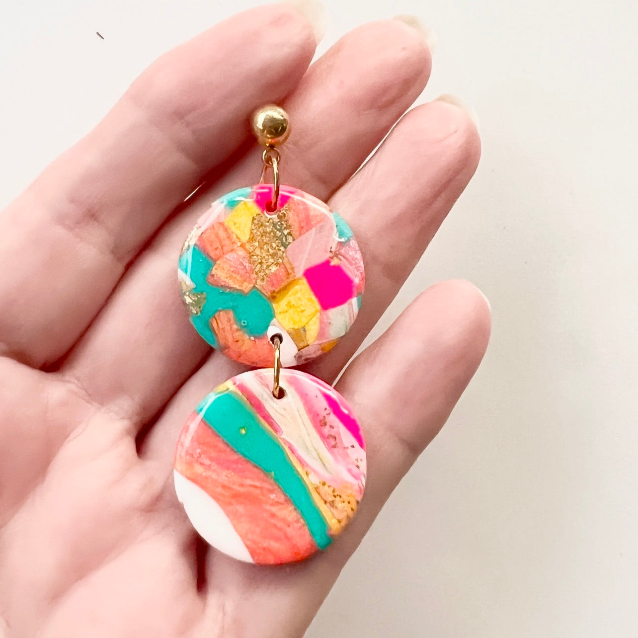 Minnie~Polymer Clay Resin Dangle