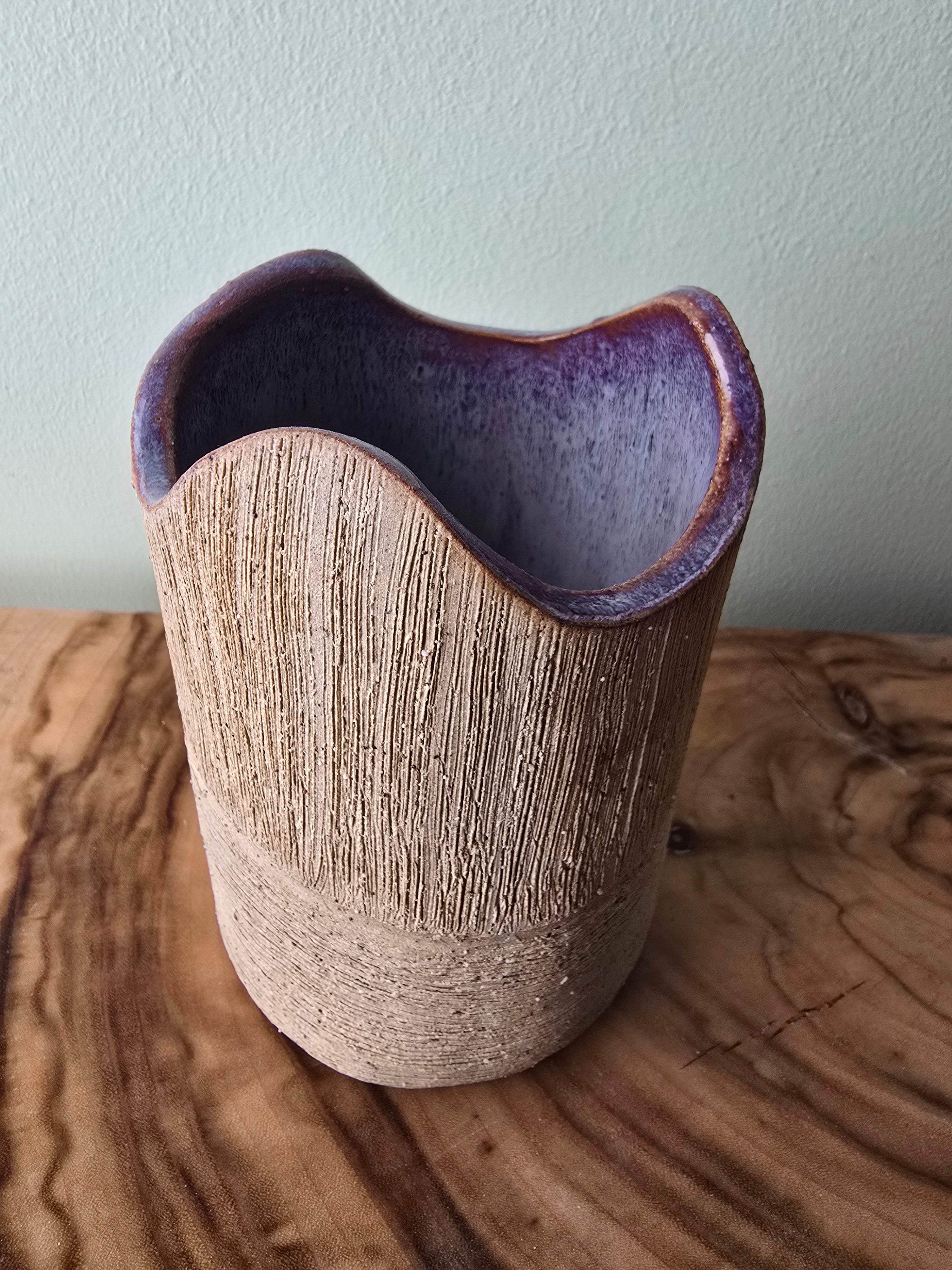 Rustic textured vase