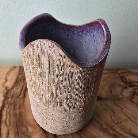 Rustic textured vase