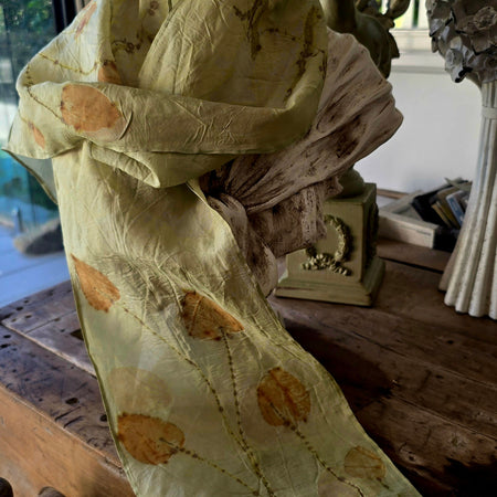 Eco Printed Silk Scarf
