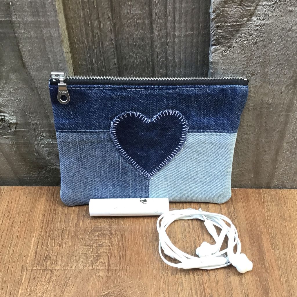 Upcycled Denim Purse – Simple Denim Heart #2