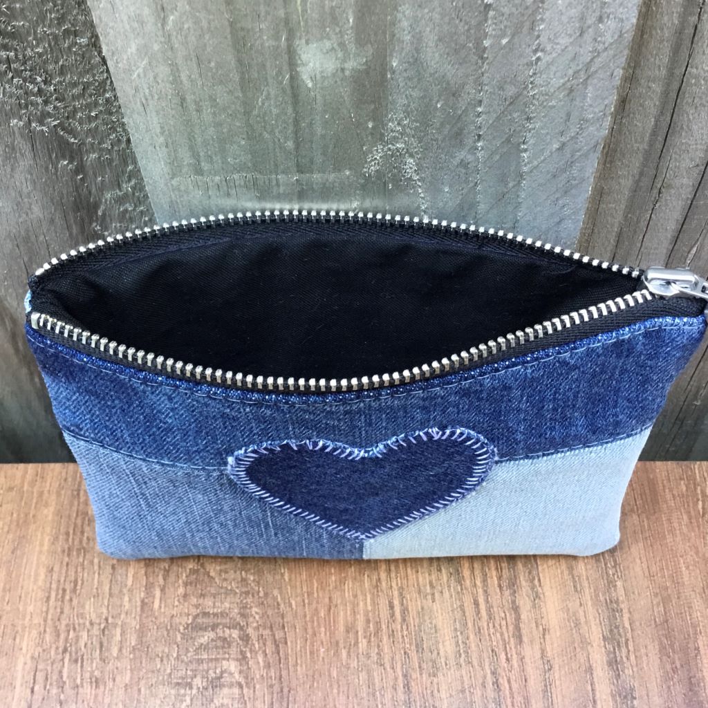 Upcycled Denim Purse – Simple Denim Heart #2