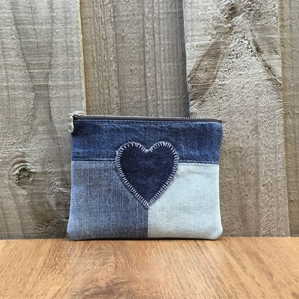 Upcycled Denim Purse – Simple Denim Heart #2