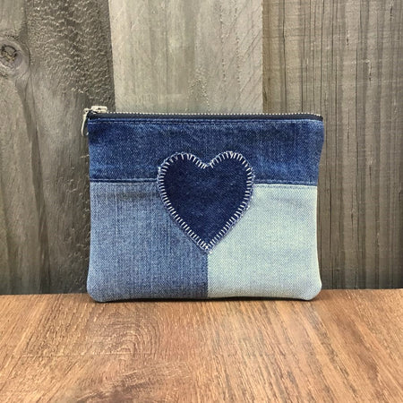Upcycled Denim Purse – Simple Denim Heart #2