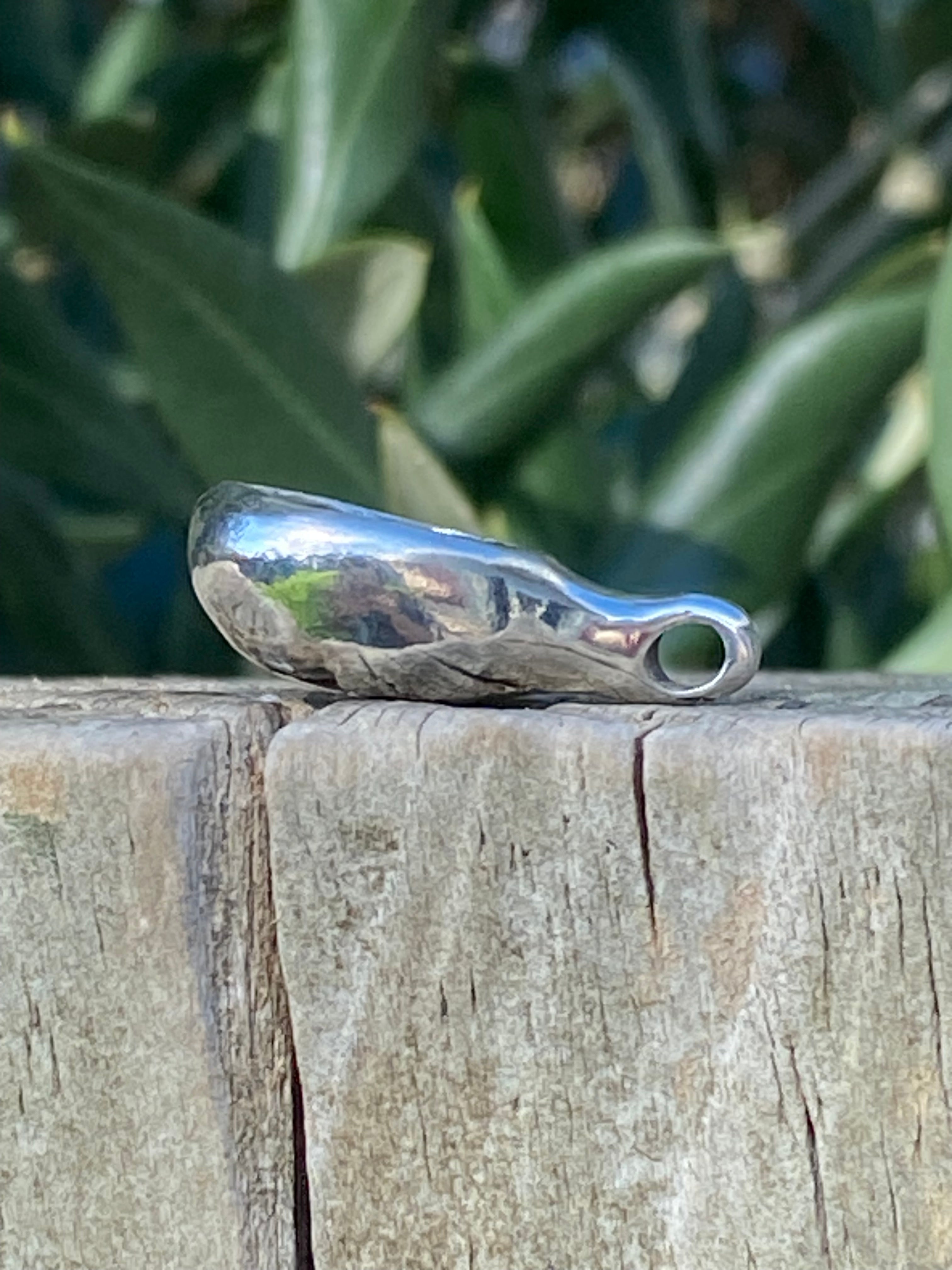 Seed Pod Sterling Silver Pendant – Handmade One of a Kind