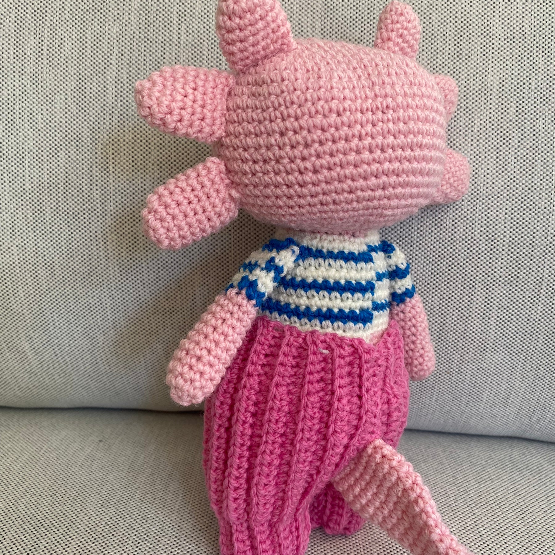 Florence the Axolotl - crocheted toy