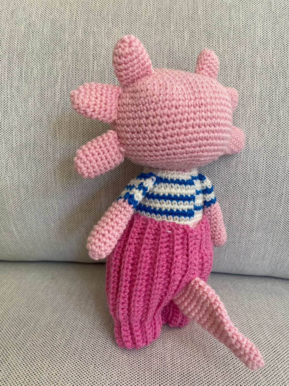 Florence the Axolotl - crocheted toy