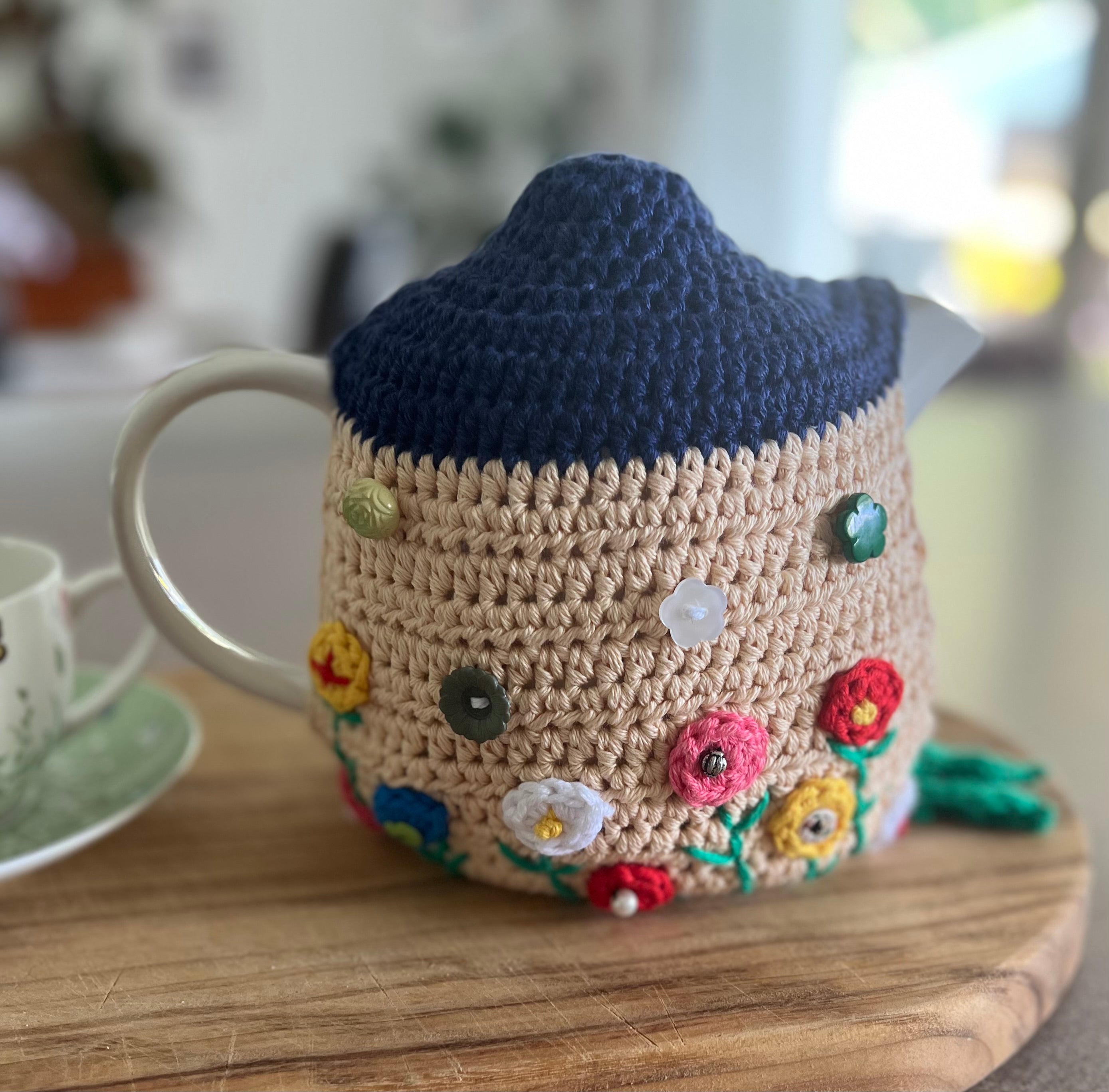 Crochet Teapot Cosy - 4 different designs