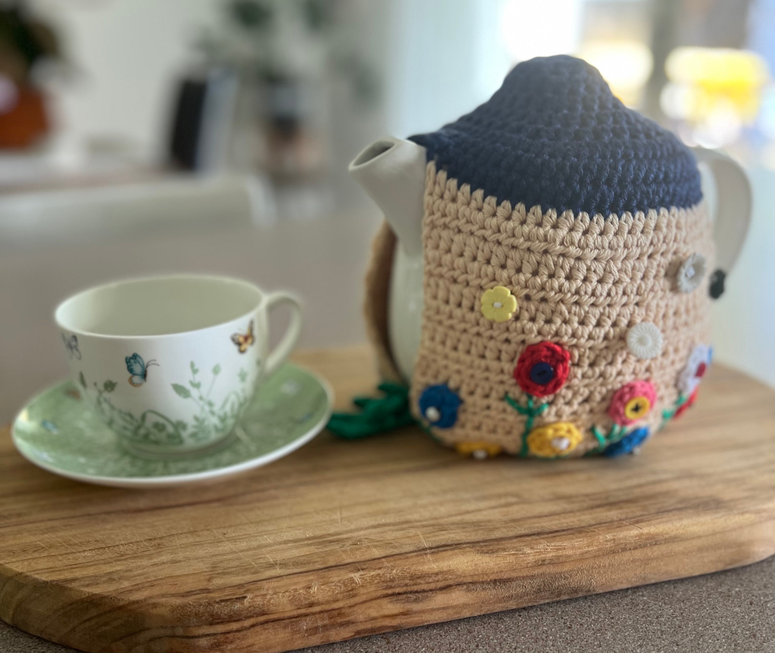Crochet Teapot Cosy - 4 different designs
