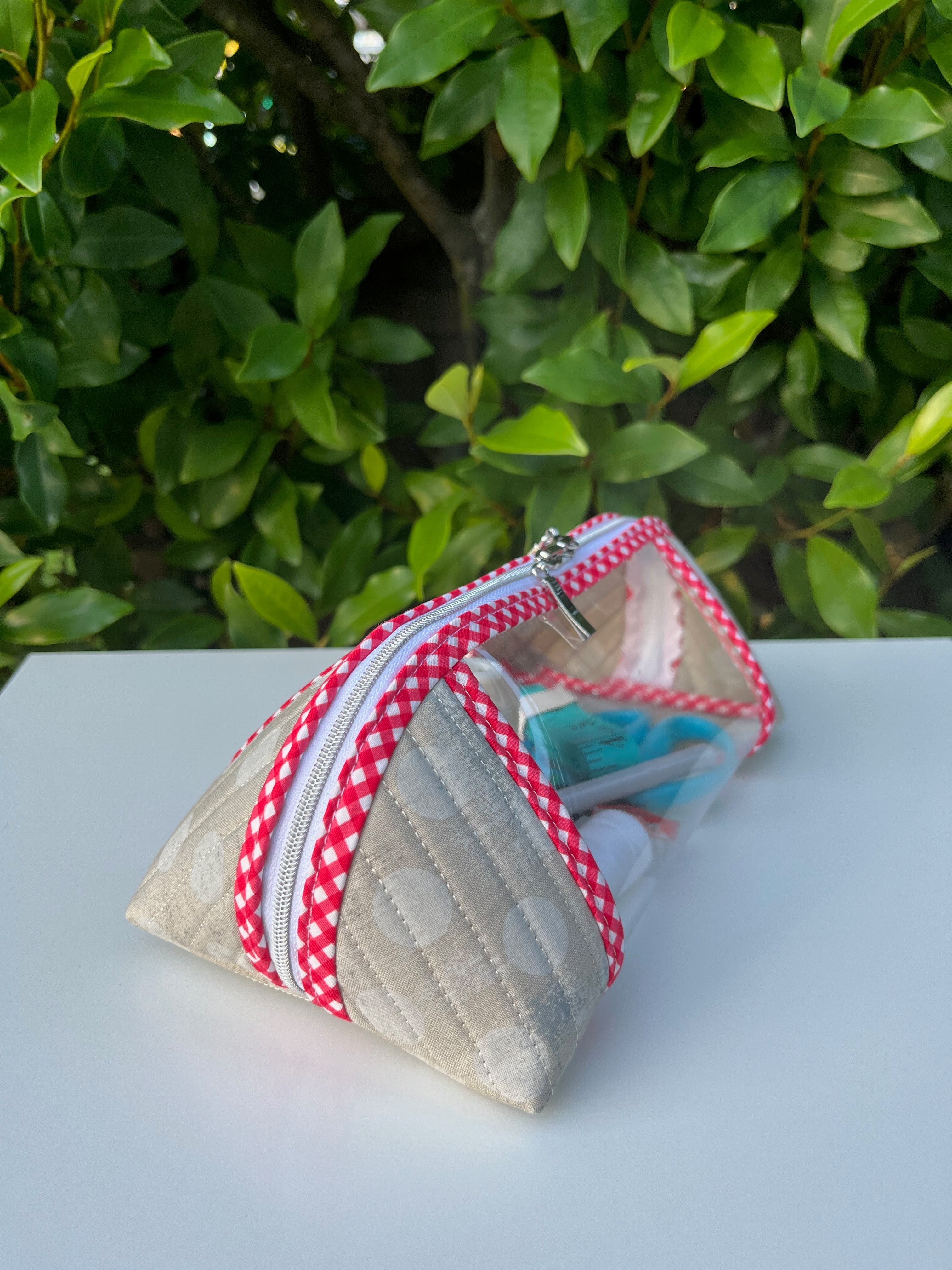 Clearly Trixie pouch - Grunge Hits The Spot (Moda Fabrics)  | Ready to ship | FREE Postage