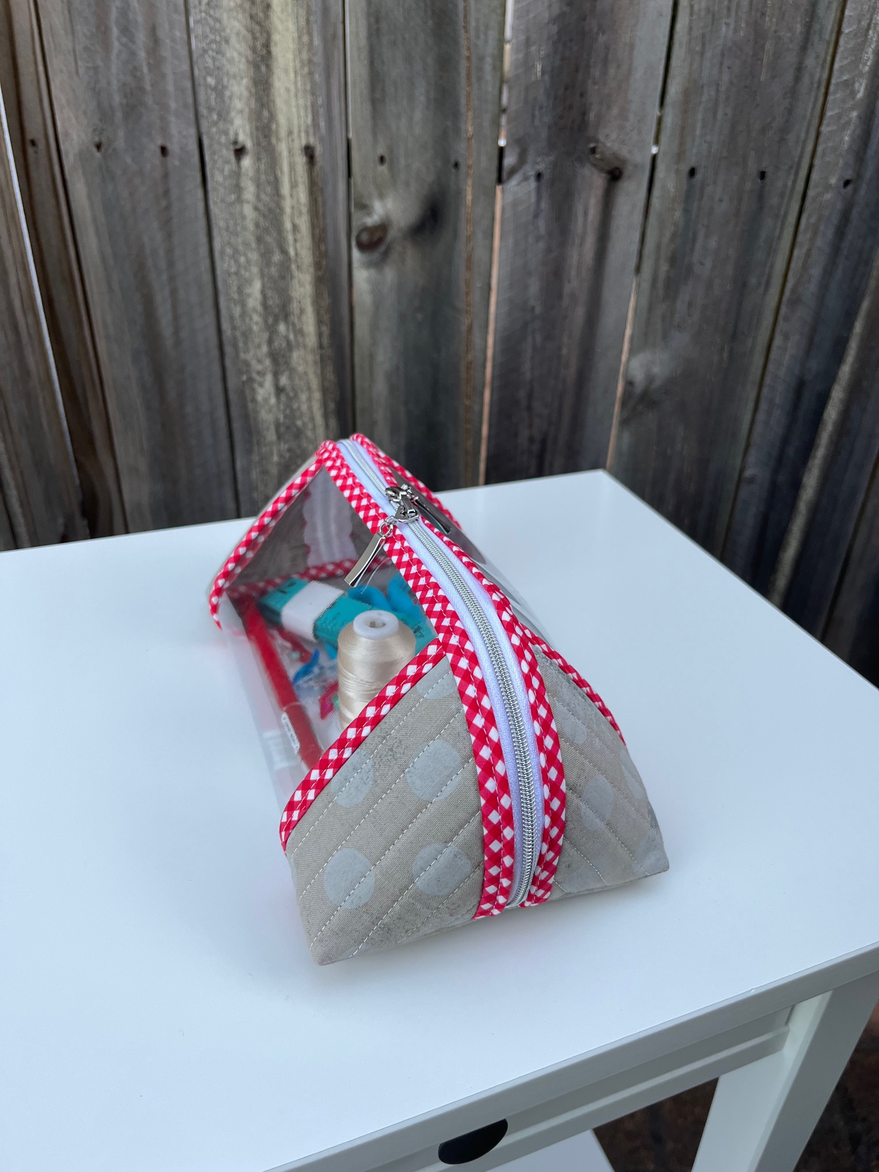 Clearly Trixie pouch - Grunge Hits The Spot (Moda Fabrics)  | Ready to ship | FREE Postage