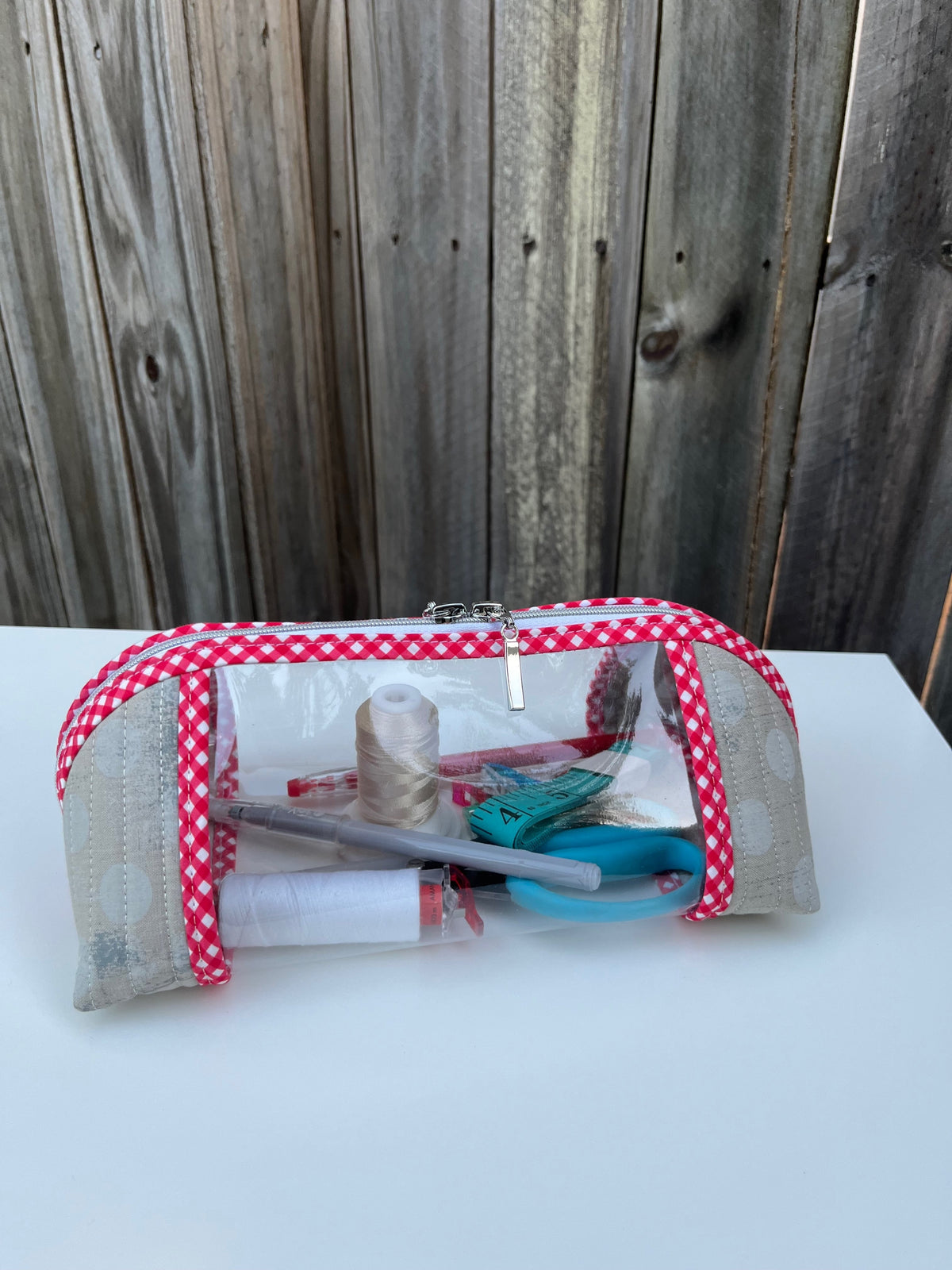 Clearly Trixie pouch - Grunge Hits The Spot (Moda Fabrics)  | Ready to ship | FREE Postage