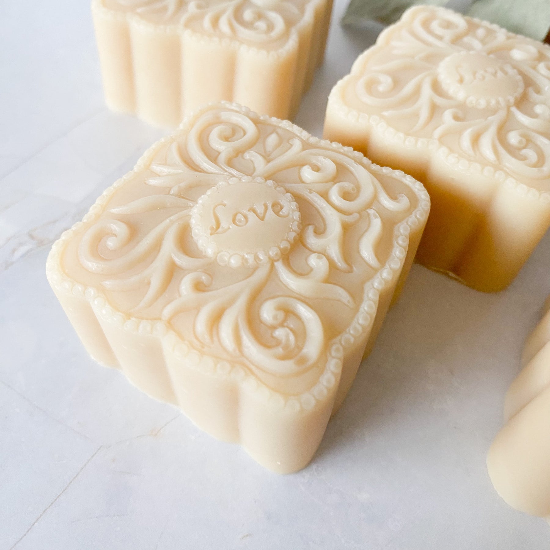 Handmade Hearts & Flower Buds Soap Bars | Valentine Day Soaps | Mother's Day Soaps