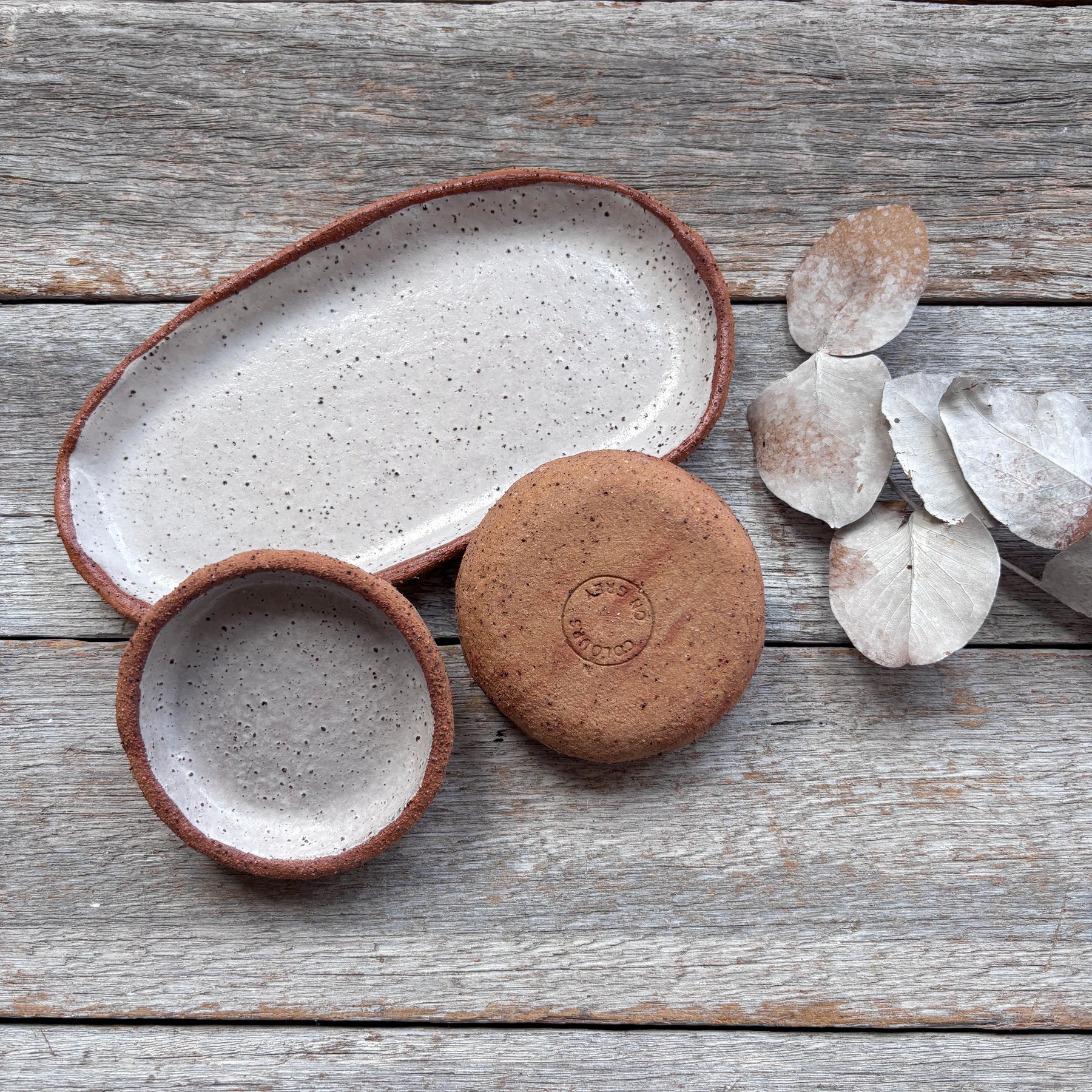 Rustic Ceramic Plates | Set of 3 | SPRING SALE BUNDLE