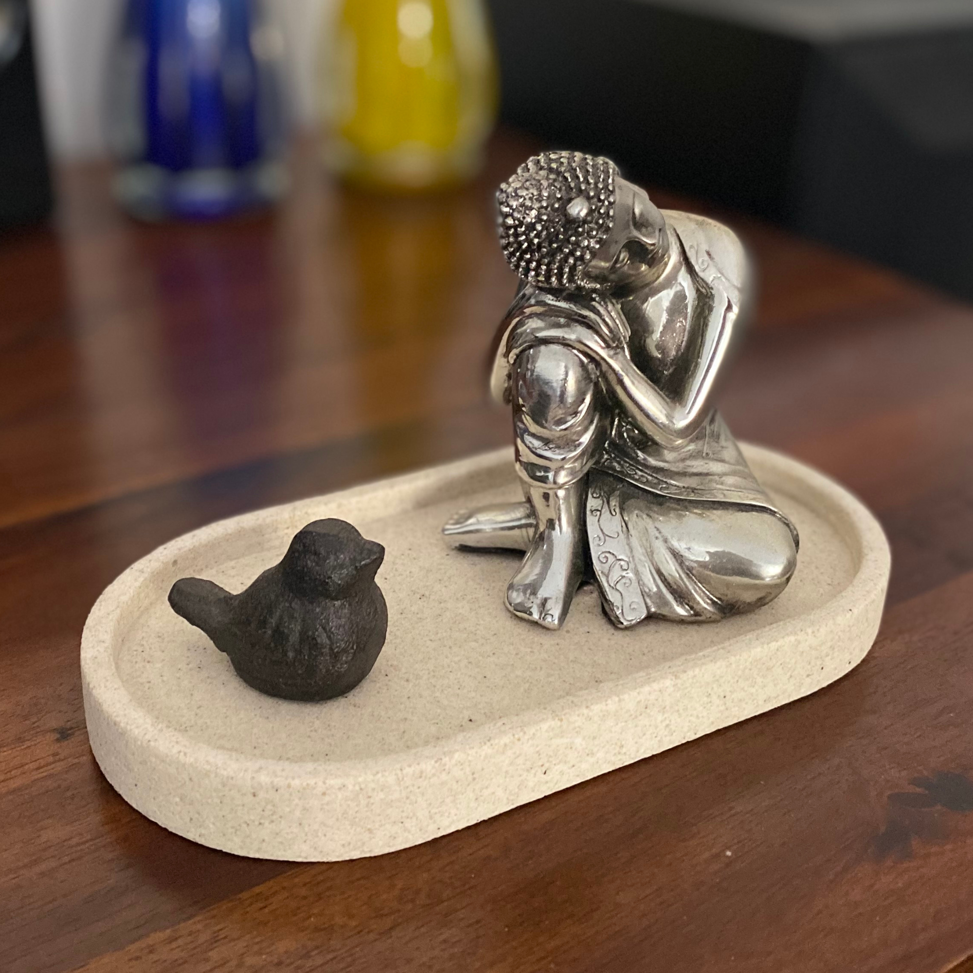 Oval tray | Small | Trinket tray | Catchall tray | Textured decor collection