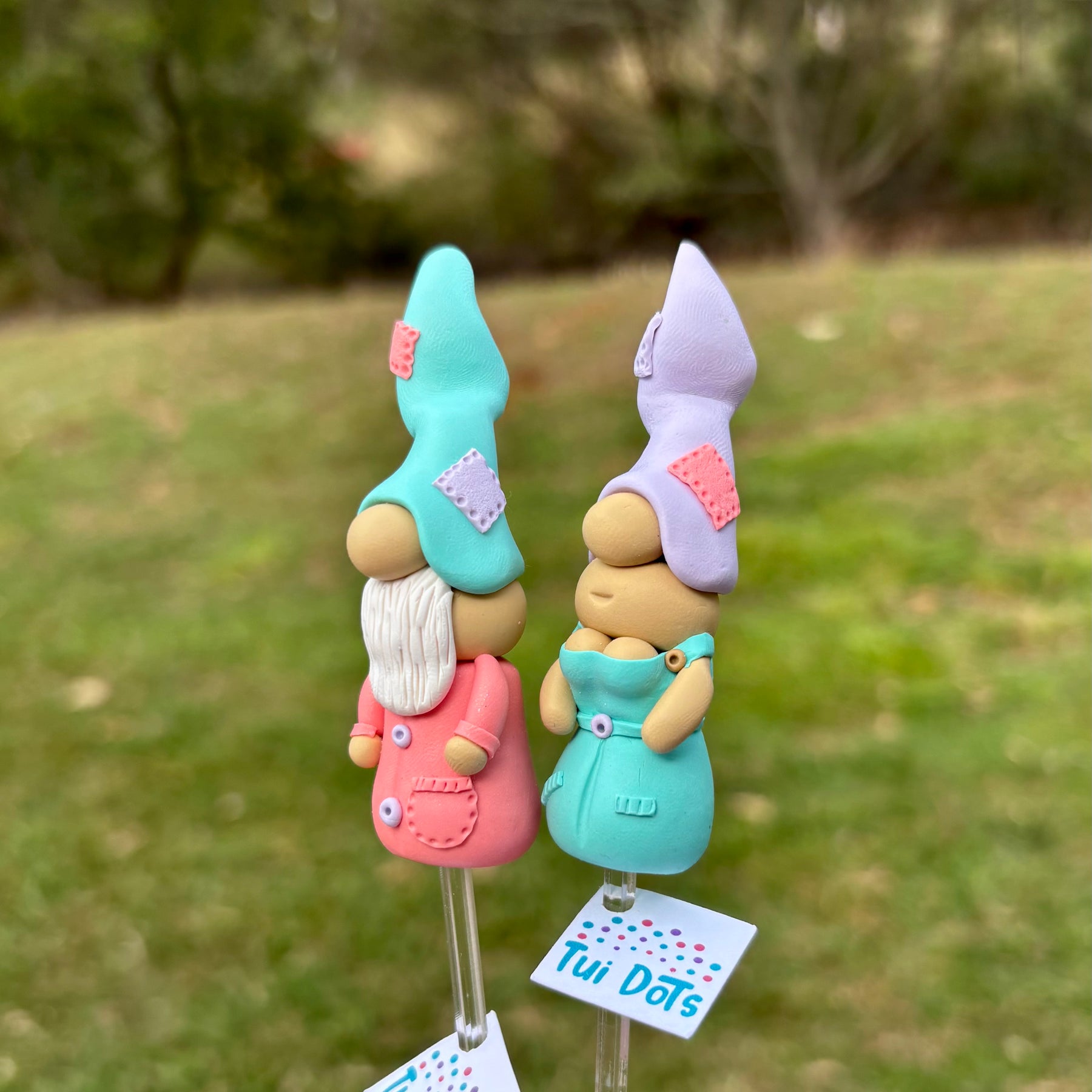 Tiny Gnome Pair - River and Pixie