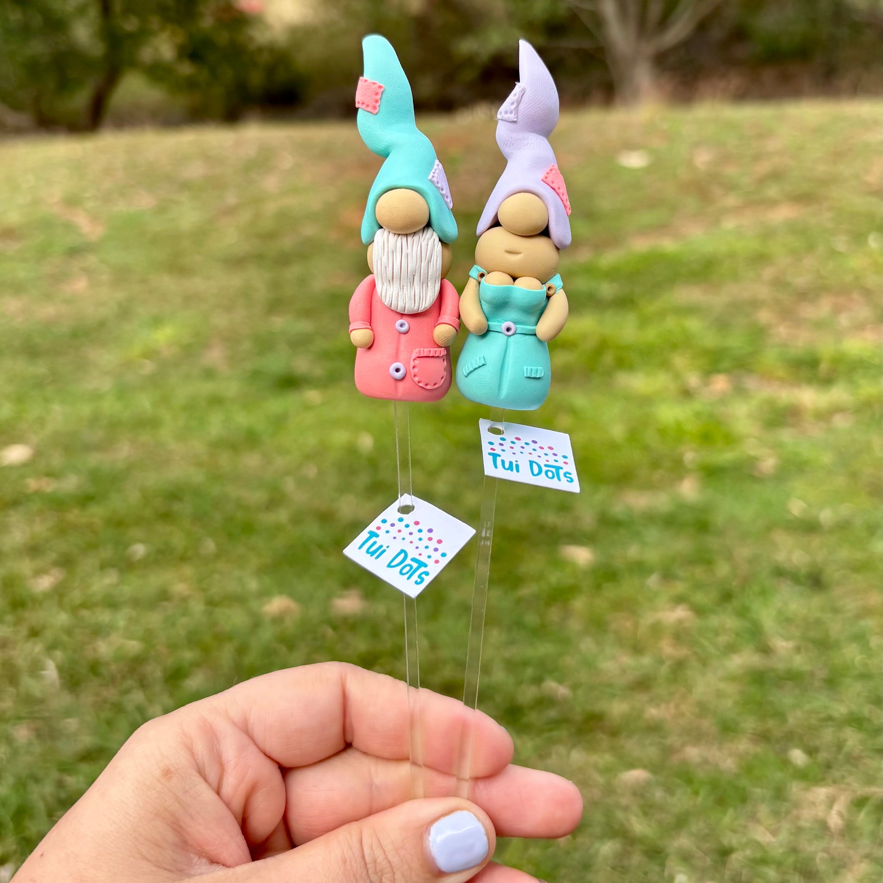 Tiny Gnome Pair - River and Pixie
