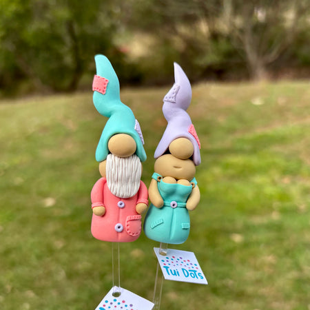 Tiny Gnome Pair - River and Pixie