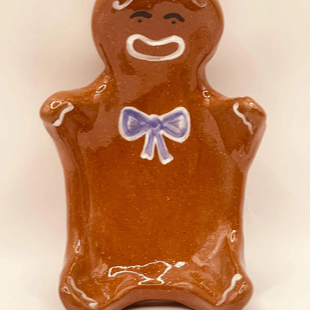 Handmade Gingerbread Man spoon/brush rest or small dish