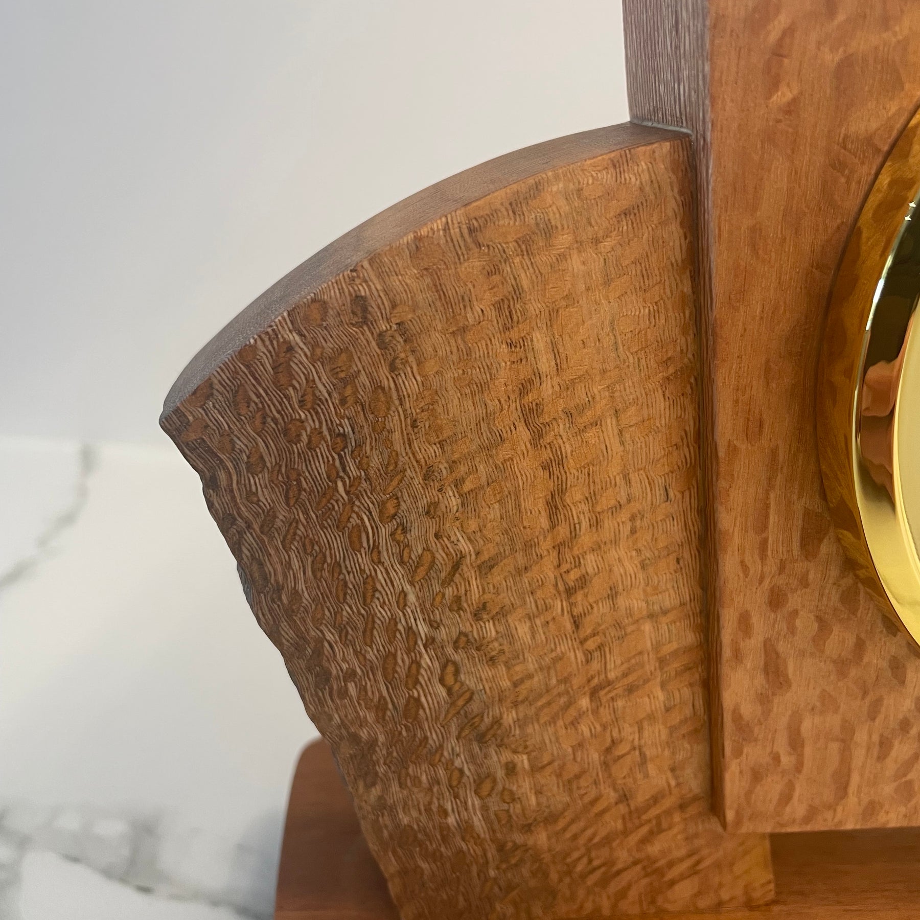 Silky Oak Desk Clock