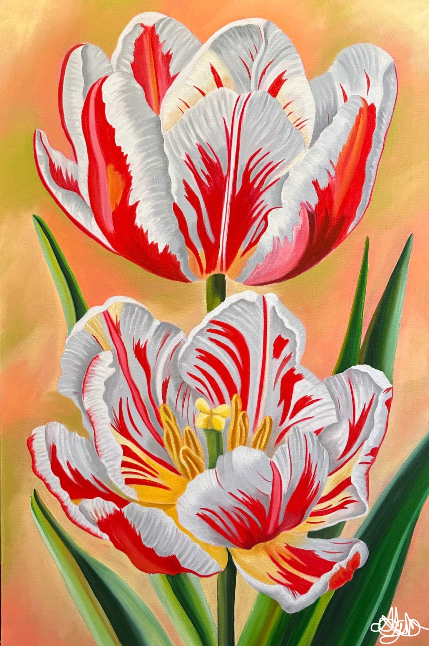 Striking Flame - Oil Painting - Hand Painted