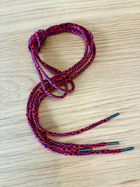 Art of the Lace - Red/Navy Classic Round Shoelaces