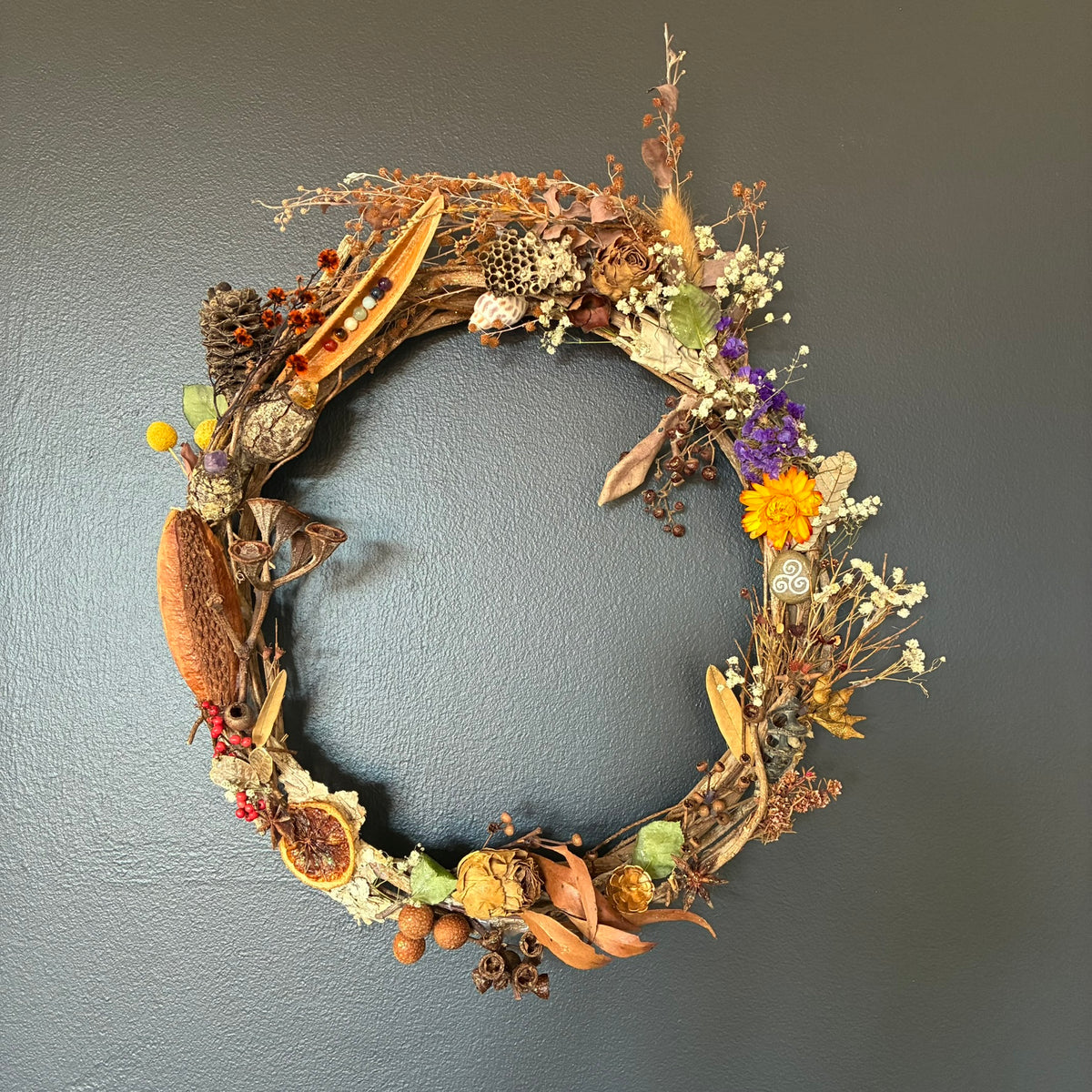Wreath ~ Mother Nature Wreath (Measures 41cm x 50cm)