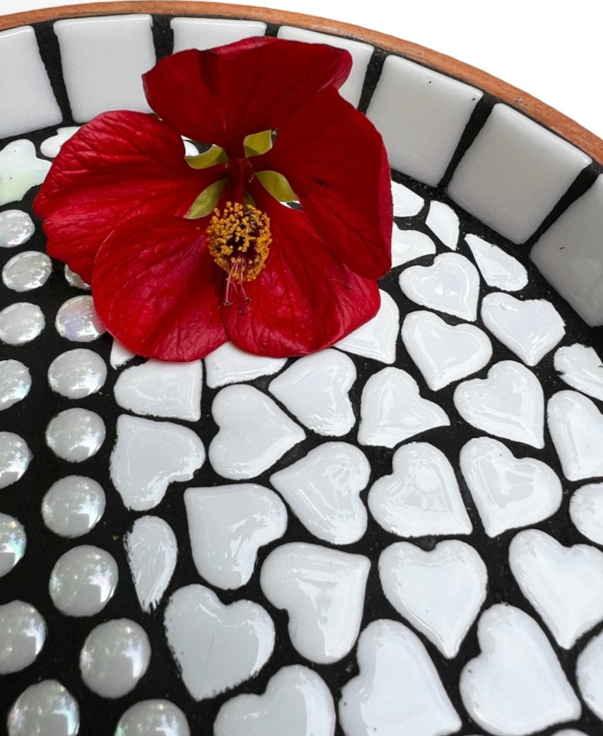 Mosaic Bee Bath.