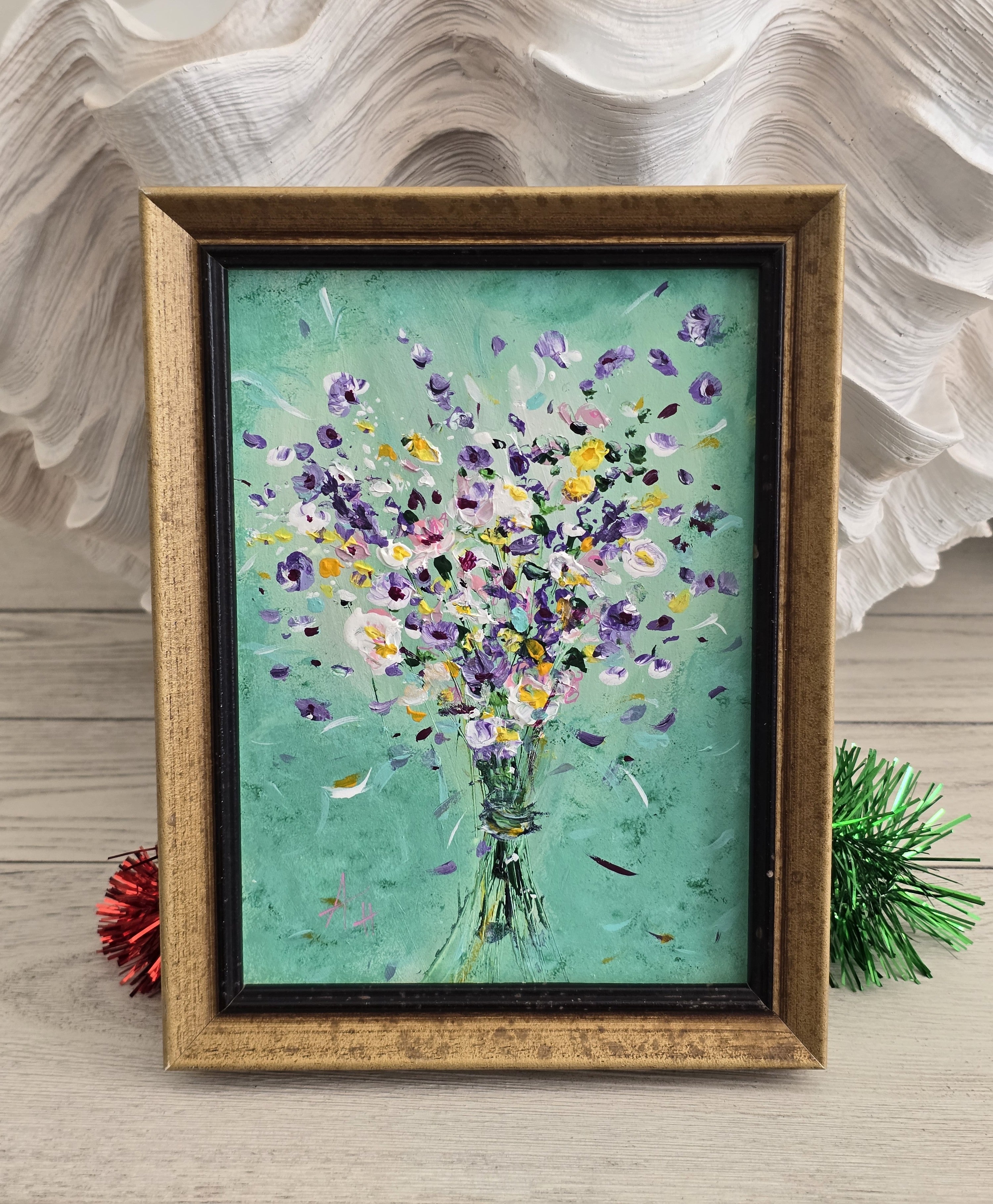 'Heart Bouquet' - Framed Artwork