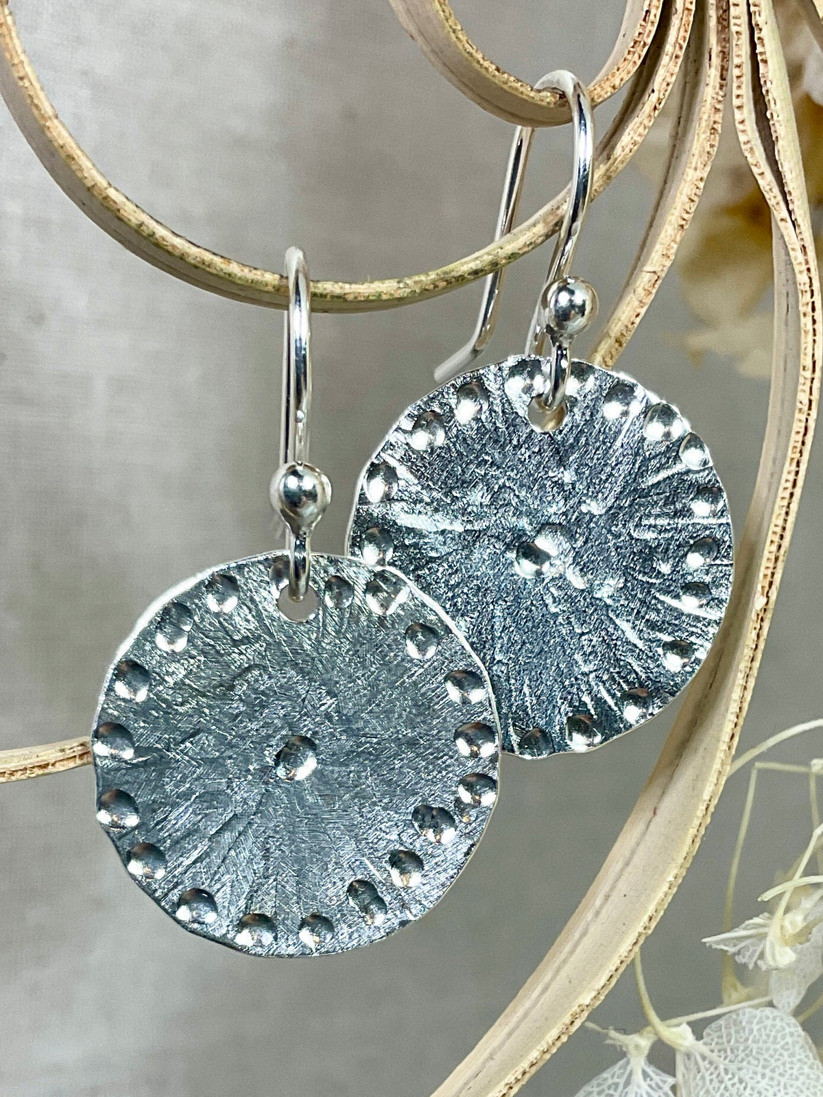Argentium silver earrings. Handmade 6 designs