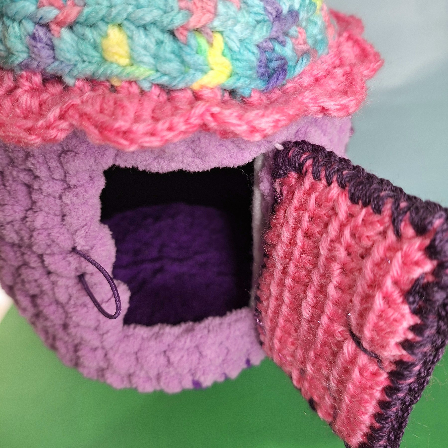 Enchanted Crochet Fairy House Play Set with Two Fairies