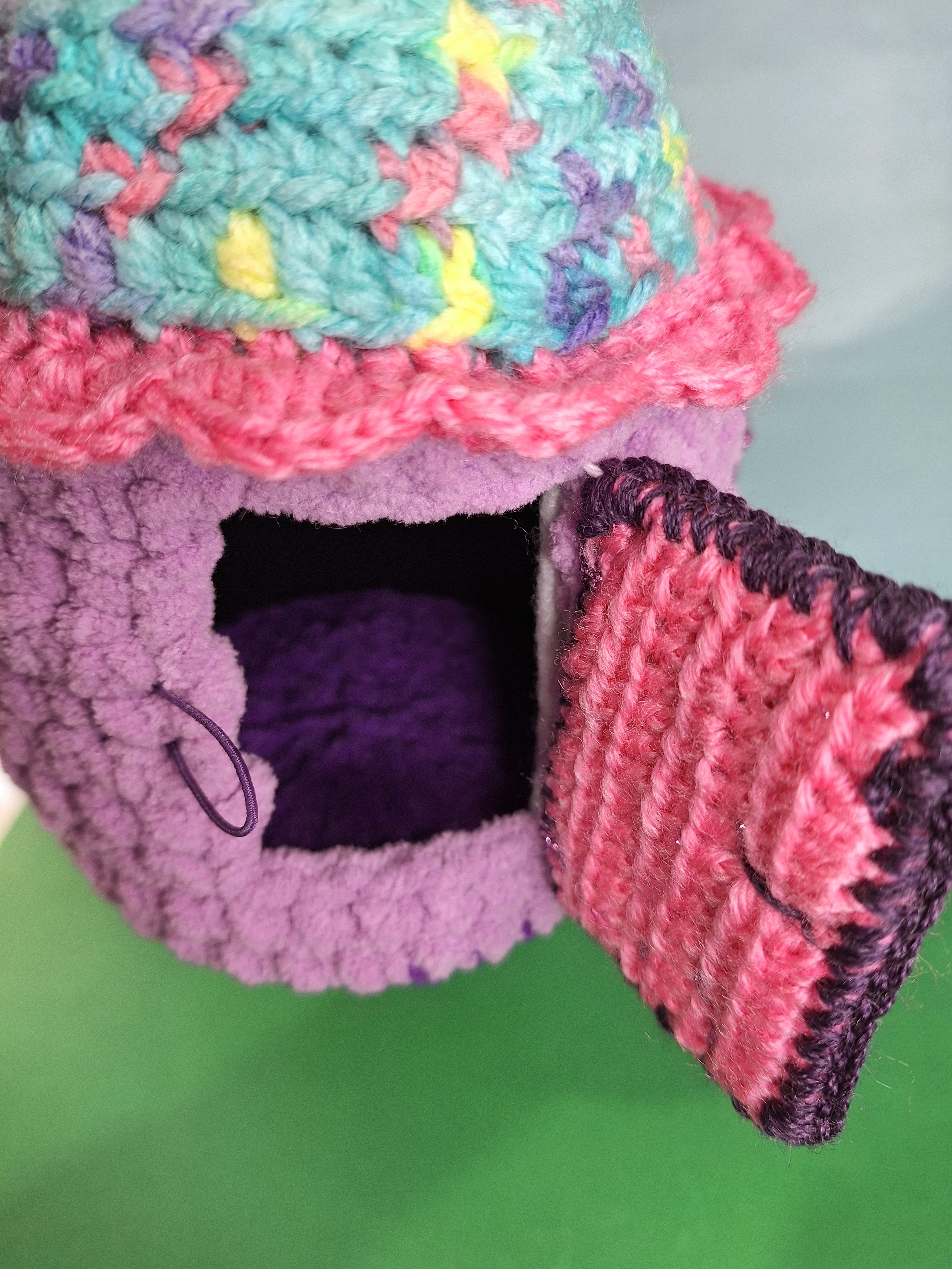 Enchanted Crochet Fairy House Play Set with Two Fairies