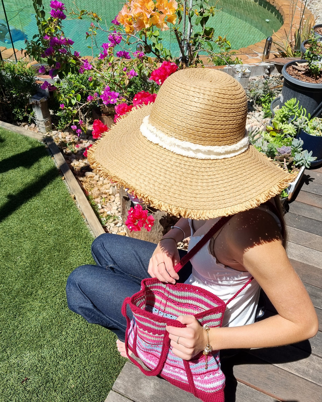 Crochet bag - Cherry-Watermelon