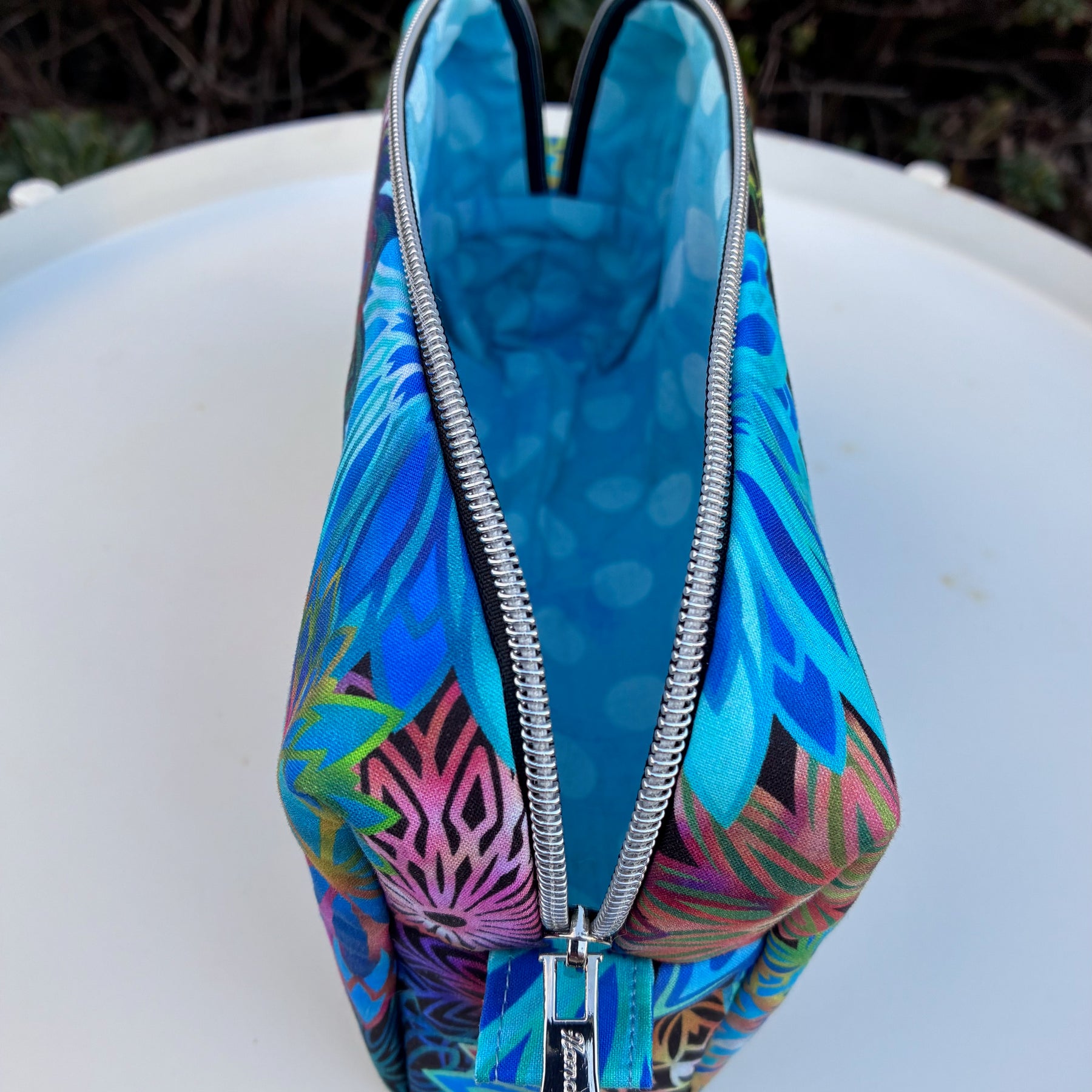 Bilby Pouch - Dazzle (Jason Yenter for In The Beginning fabrics) lined with Grunge Hits The Spot for Moda