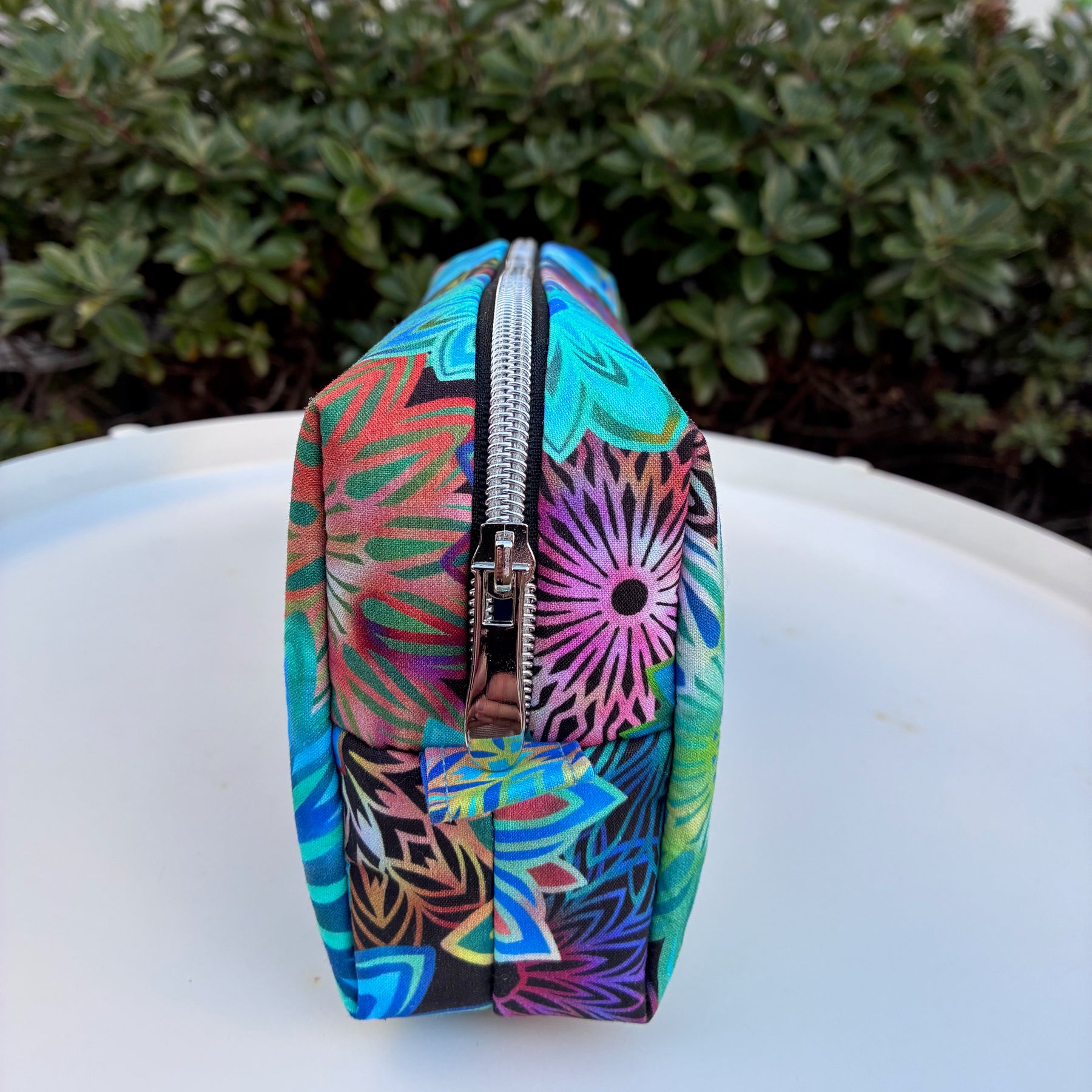 Bilby Pouch - Dazzle (Jason Yenter for In The Beginning fabrics) lined with Grunge Hits The Spot for Moda