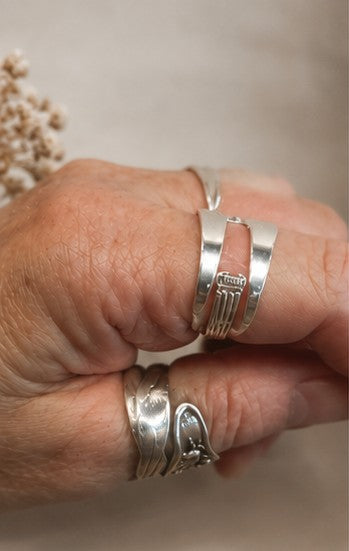 TH Marthinsen Sterling Silver Pickle Fork Ring