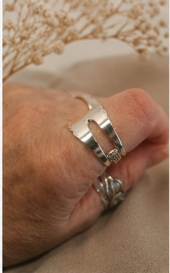 TH Marthinsen Sterling Silver Pickle Fork Ring